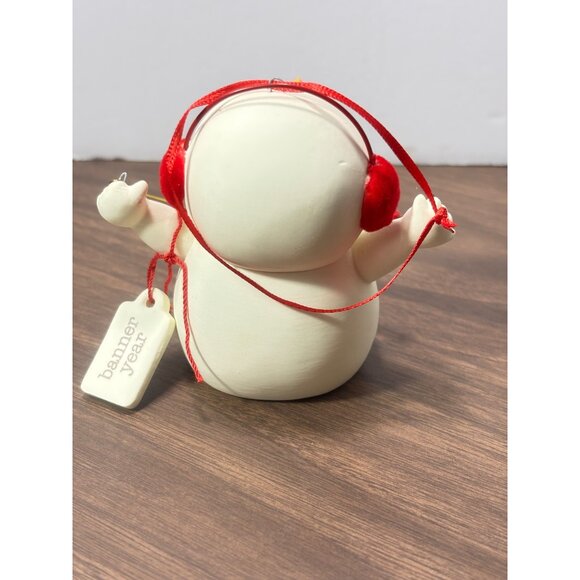 Department 56 Snowpinions 2017 Banner Year Christmas Holiday Ornament - Picture 2 of 4